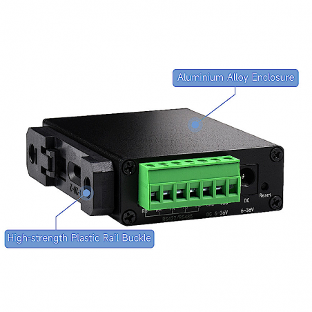 Rail Mount Serial Server Rs To Rj Ethernet Module Modbus