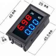 THIDO - Voltímetro Amperímetro LCD 100V 10A