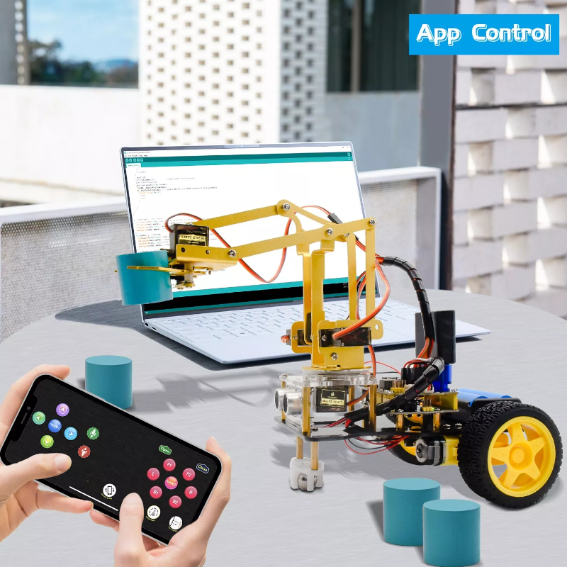 4DOF Mechanical Robot Arm Car Learning Kit Keyestudio KS0520