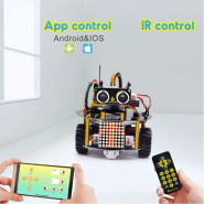 Keyestudio 4WD Mechanical Arm Robot Smart Car for Arduino Robot /Support  Android &IOS
