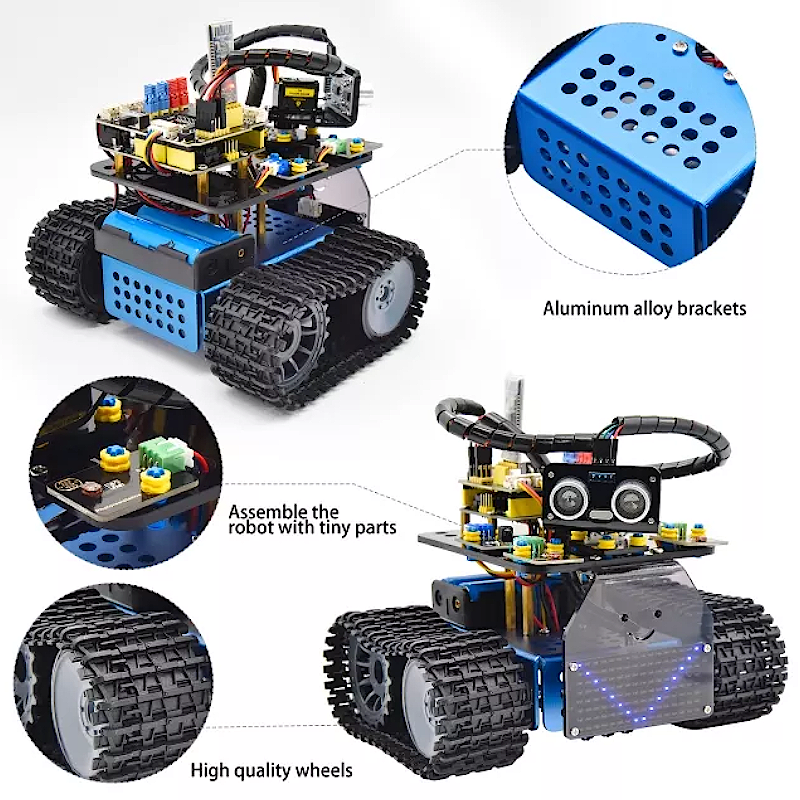 Mini Fire Tank V3.0 Kit for Arduino - Keyestudio KS0526