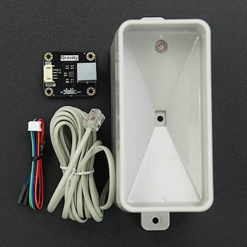 Gravity: Tipping Bucket Rainfall Sensor - I2C & UART - DFRobot SEN0575