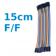 40 JUMPER WIRES 15CM F/F...