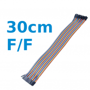 40 JUMPER WIRES 30CM F/F...