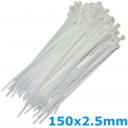 White cable ties -...