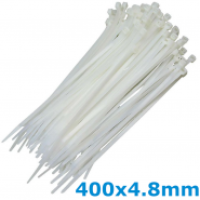 White cable ties -...