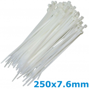 White cable ties -...