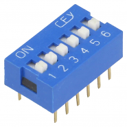 DIP-switch 6-way ON-OFF 2.54mm