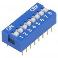 DIP-switch 8-way ON-OFF 2.54mm