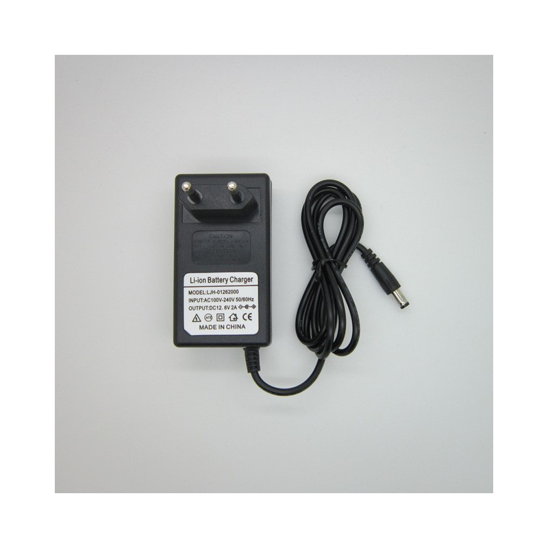 Li-ion Battery Charger 3s 18650, Ac100-240v Dc 12,6v 2a, With Eu Plug